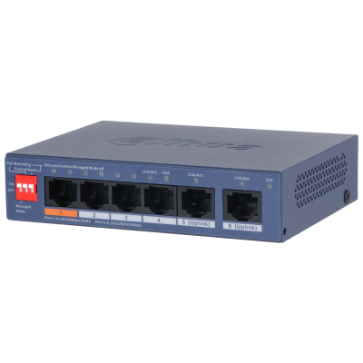 Dahua 6-Port Cloud Managed Desktop Switch with 4-Port PoE