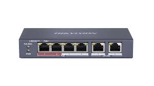 Hikvision 4 Port 2 Uplink 10/100M Hi-PoE Switch