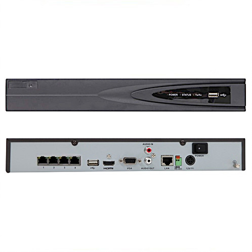 Hikvision H.265+ 4 Channel NVR Plug & Play w/ built-in 4 PoE Ports