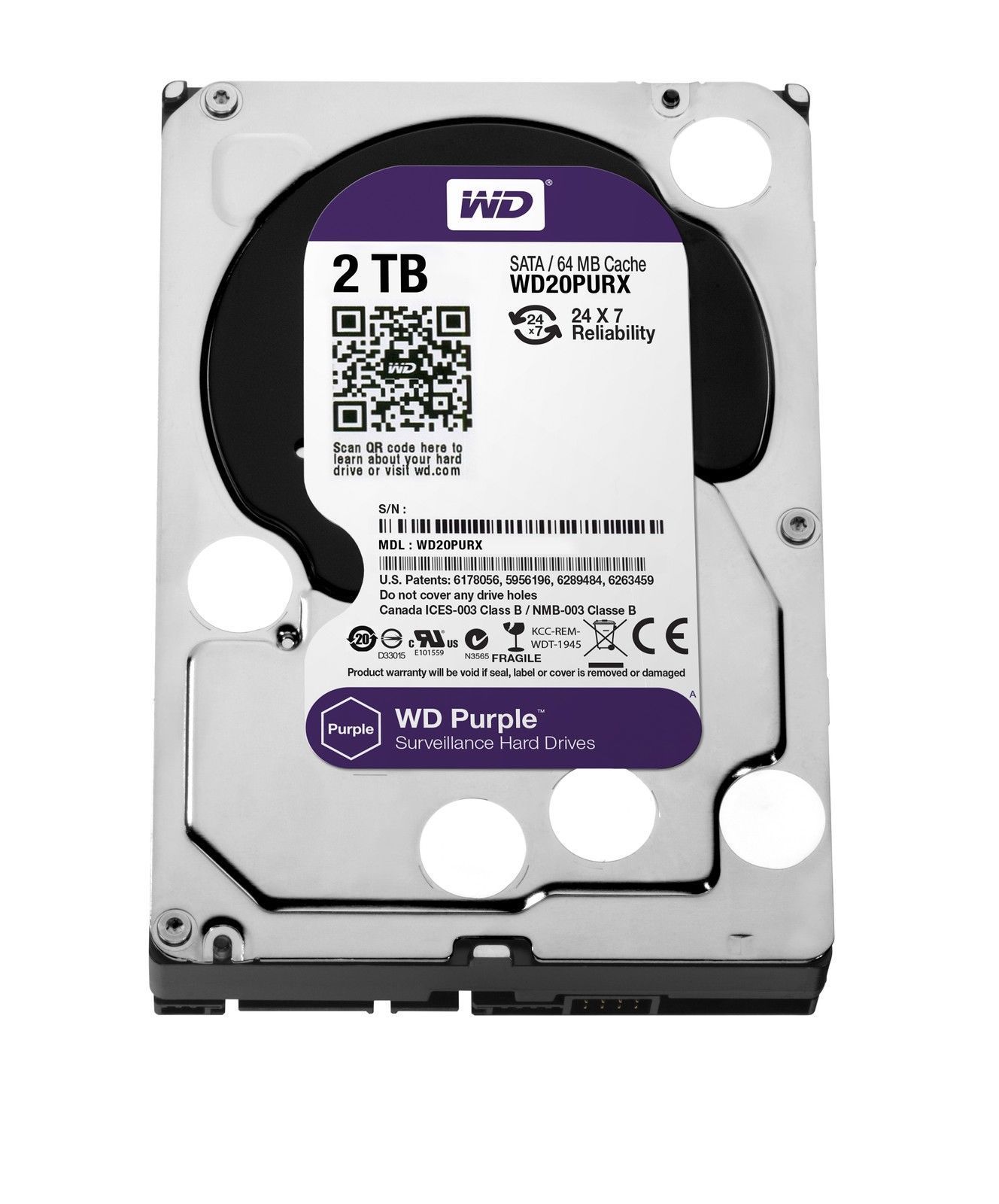 Western Digital 2TB Video Surveillance Hard Drive