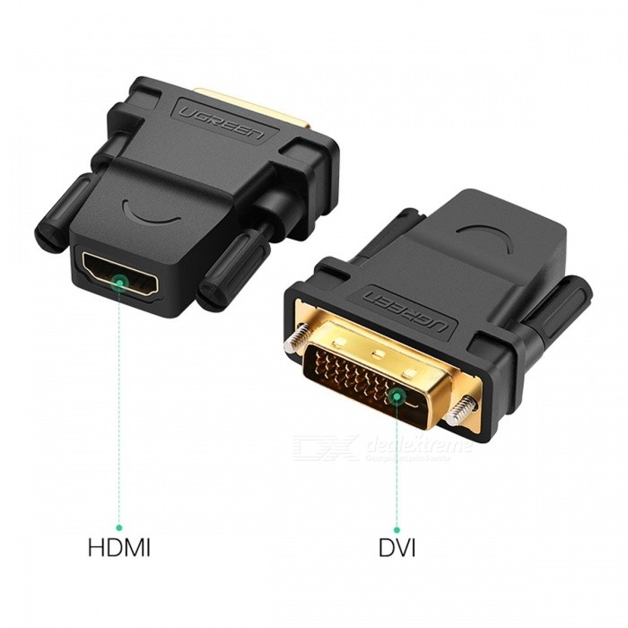 DVI (24+1)M to HDMI Female Adapter